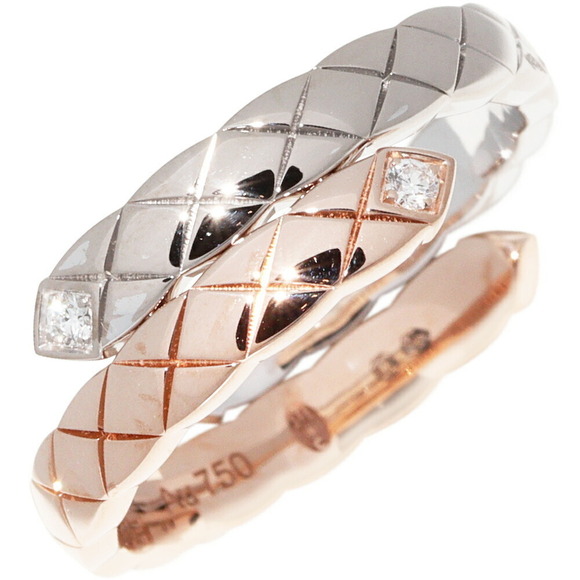 Chanel Chanel K18 Gold Diamond Coco Crush Ring Metal Ring J11971 - Picture 1 of 6